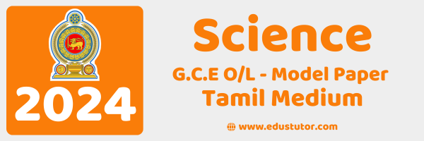 Grade 10 – Science 3rd Term Exam Paper – Provincial Department of Education, Northern Province - 2024 - Tamil Medium